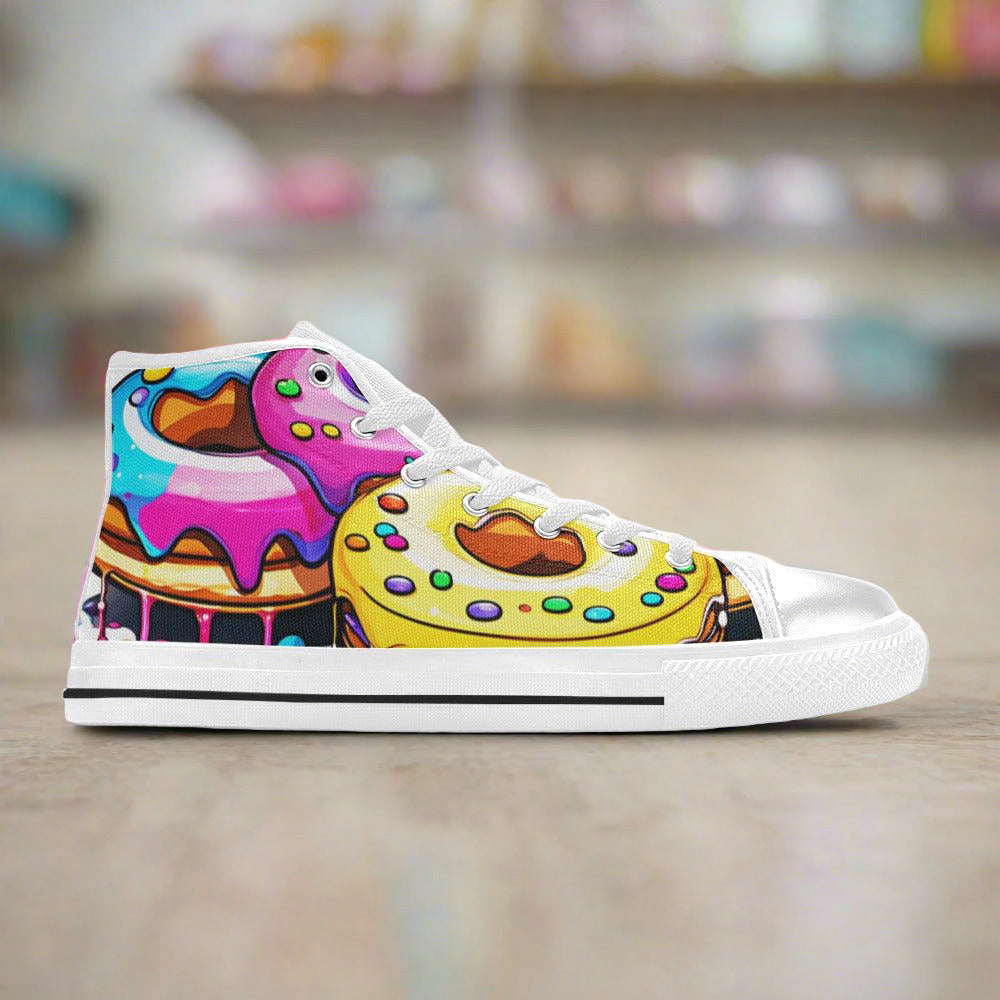 Wolf Neon Electric Custom Bold Art - Freaky Shoes