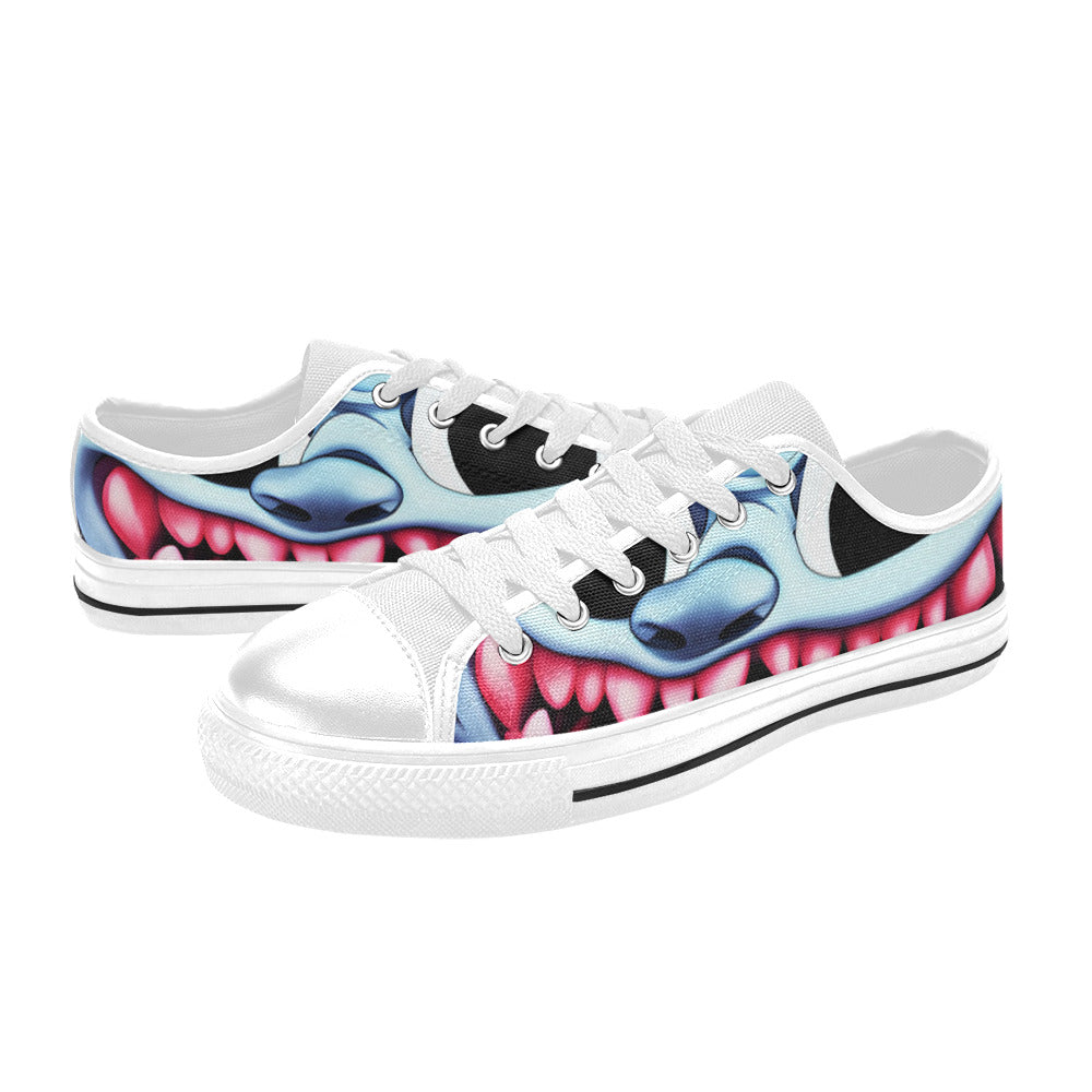 MEN'S Blue Rage Horror 2 Canvas Y2K Custom Sneakers