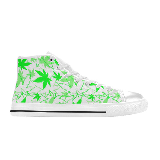MEN'S Cc Weed 420 Art High Top Canvas Cottagecore Custom Sneakers