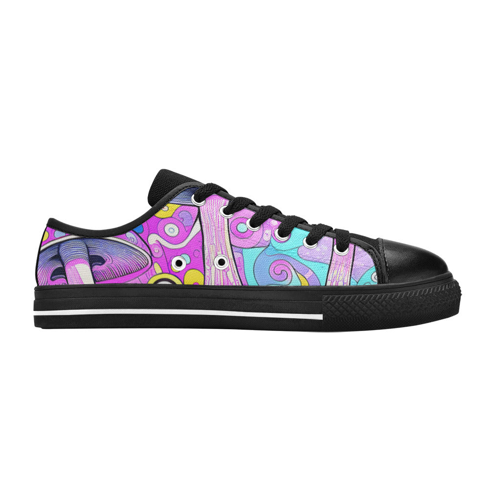 MEN'S Magic Mushrooms Art 3 Canvas Y2K Custom Sneakers