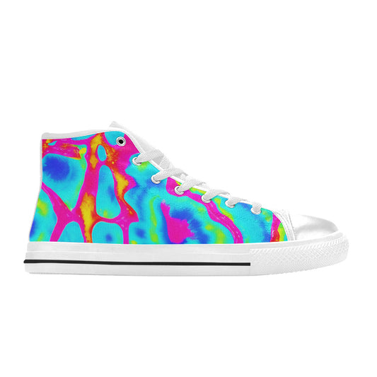 WOMEN'S Tie Dye Splash Retro High Top Canvas Dreamcore Shoes