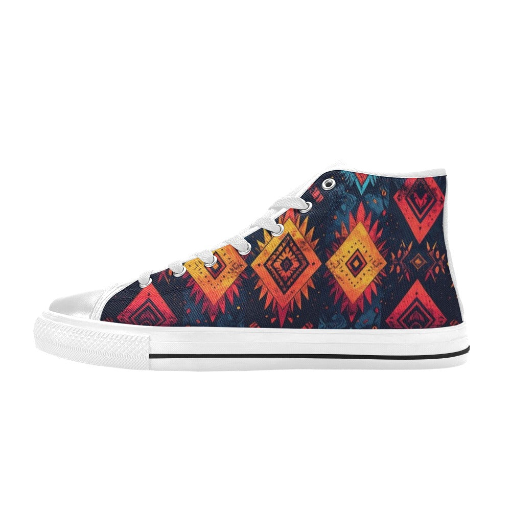 Wild Tribal Ripple 2 High Top Canvas Shoes for Kid