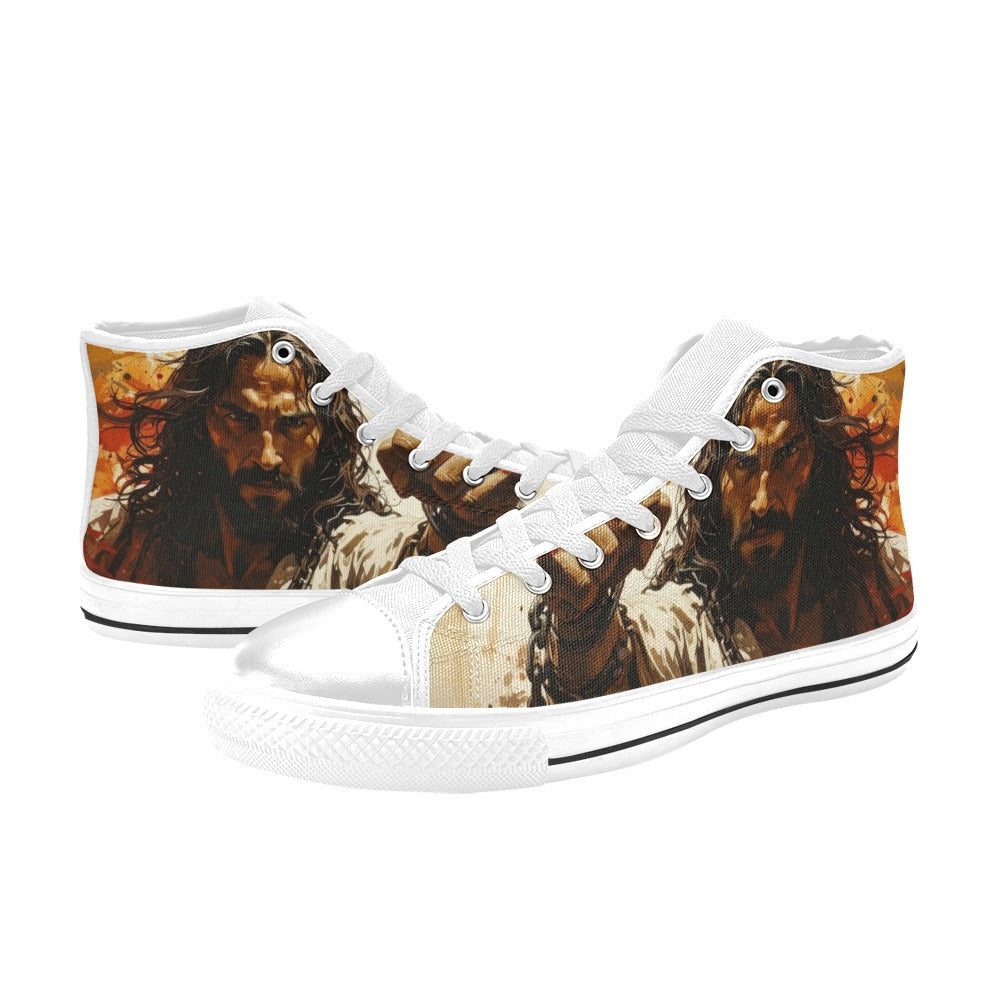 MEN'S Jesus_Ht_02 Men’S High Top Canvas Y2K Sneakers