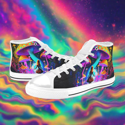Dragon Pink Cream Wearable WOMEN Bold Art - Freaky Shoes | Custom Art Sneakers