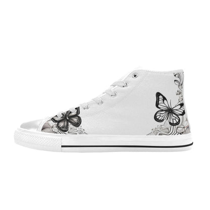 WOMEN'S Buttetflies Mandala Art Vibes High Top Canvas Dreamcore Sneakers