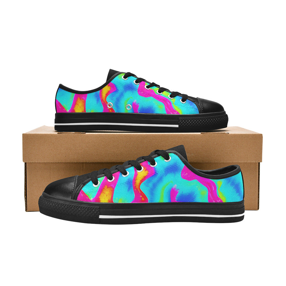 WOMEN'S Tie Dye Splash Retro Canvas Aesthetic Shoes