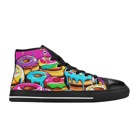 MEN'S Dripping Frosting From Rainbow High Top Canvas Aesthetic Sneakers