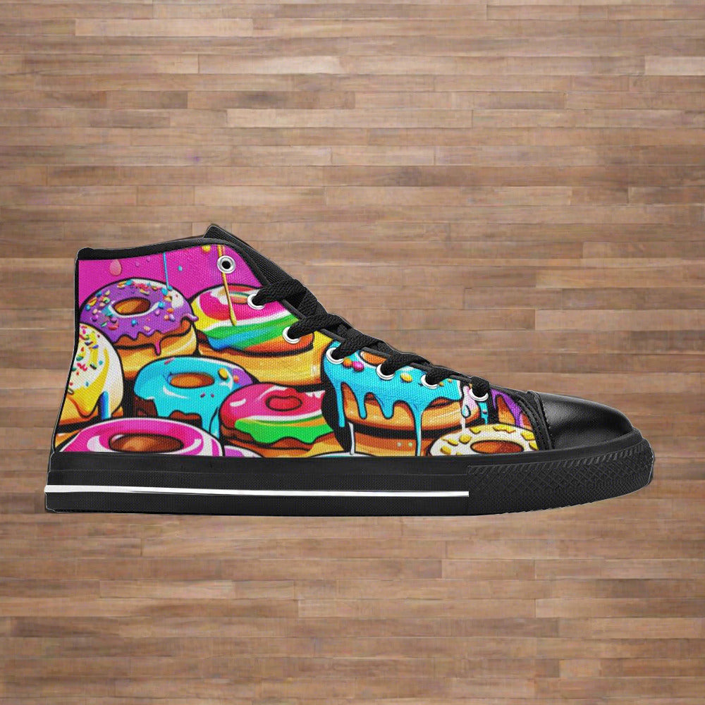 Dragon Magenta Gold Wearable MEN Bold Art - Freaky Shoes | Custom Art Sneakers