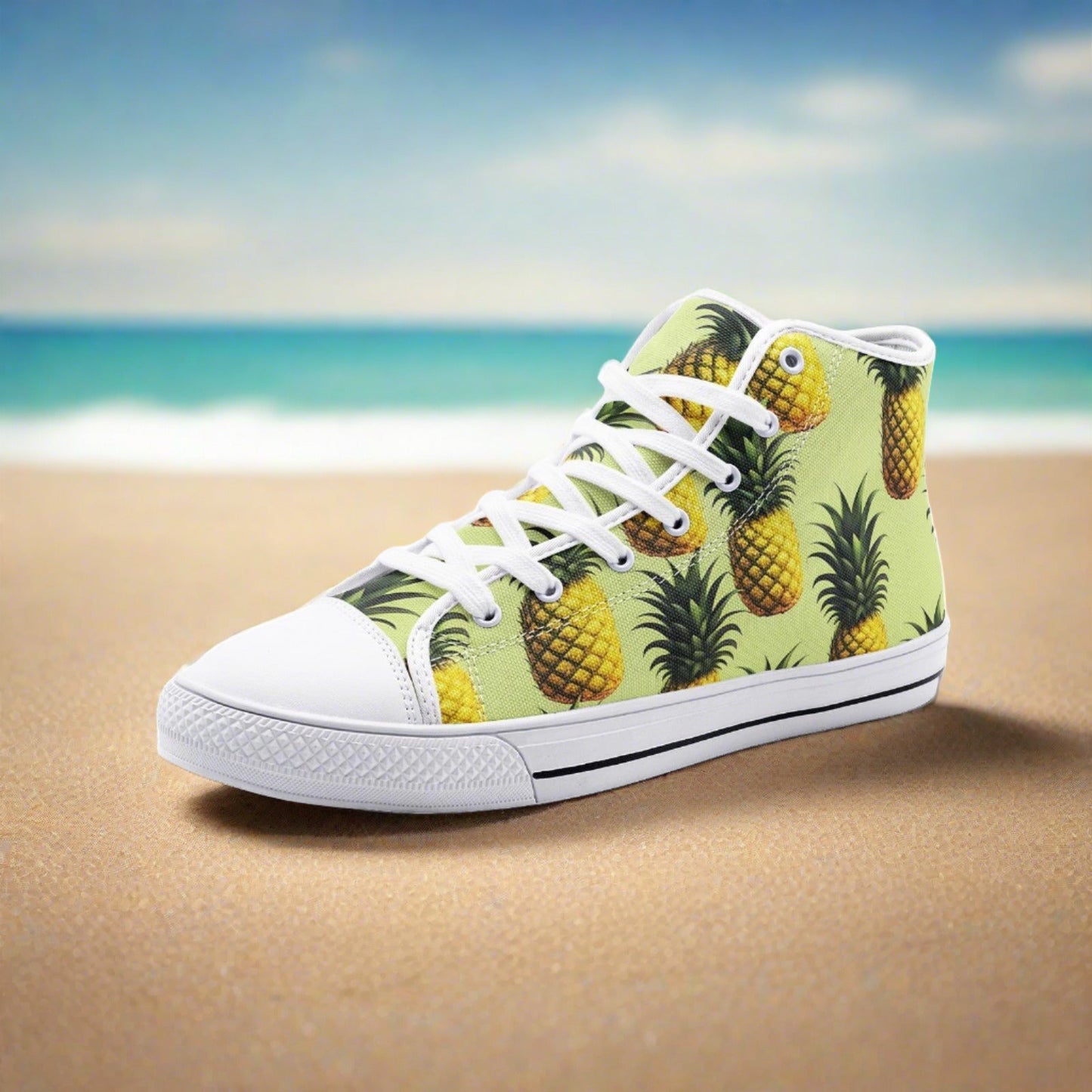 Cherry Blossom Red Gold Custom Bold Art - Freaky Shoes | Custom Art Sneakers
