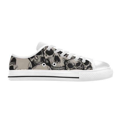 MEN'S Cc Retro Skulls Art Canvas Dark Academia Custom Shoes