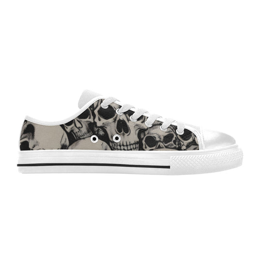 MEN'S Cc Retro Skulls Art Canvas Dark Academia Custom Shoes