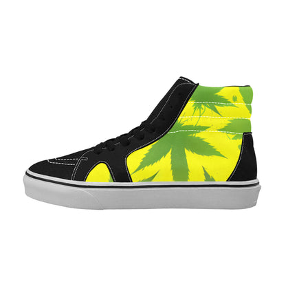 MEN'S 420 Art Weed Art High Top Skateboarding Dark Academia Custom Sneakers