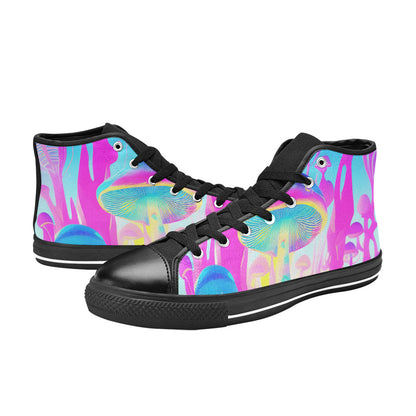 MEN'S Cc Mushroom Art Men’S High Top Canvas Grunge Custom Shoes