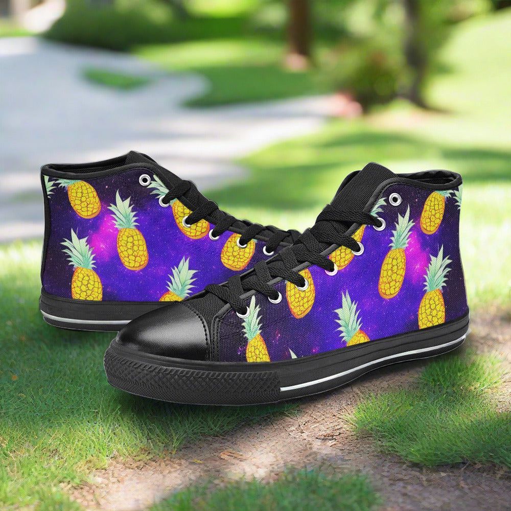 Cherry Blossom Crimson Black Vivid MEN Bold Art - Freaky Shoes | Custom Art Sneakers