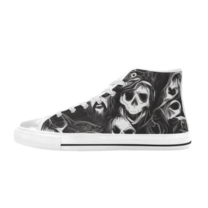 WOMEN'S Cc Skulls Ghosts High Top Canvas Dreamcore Sneakers