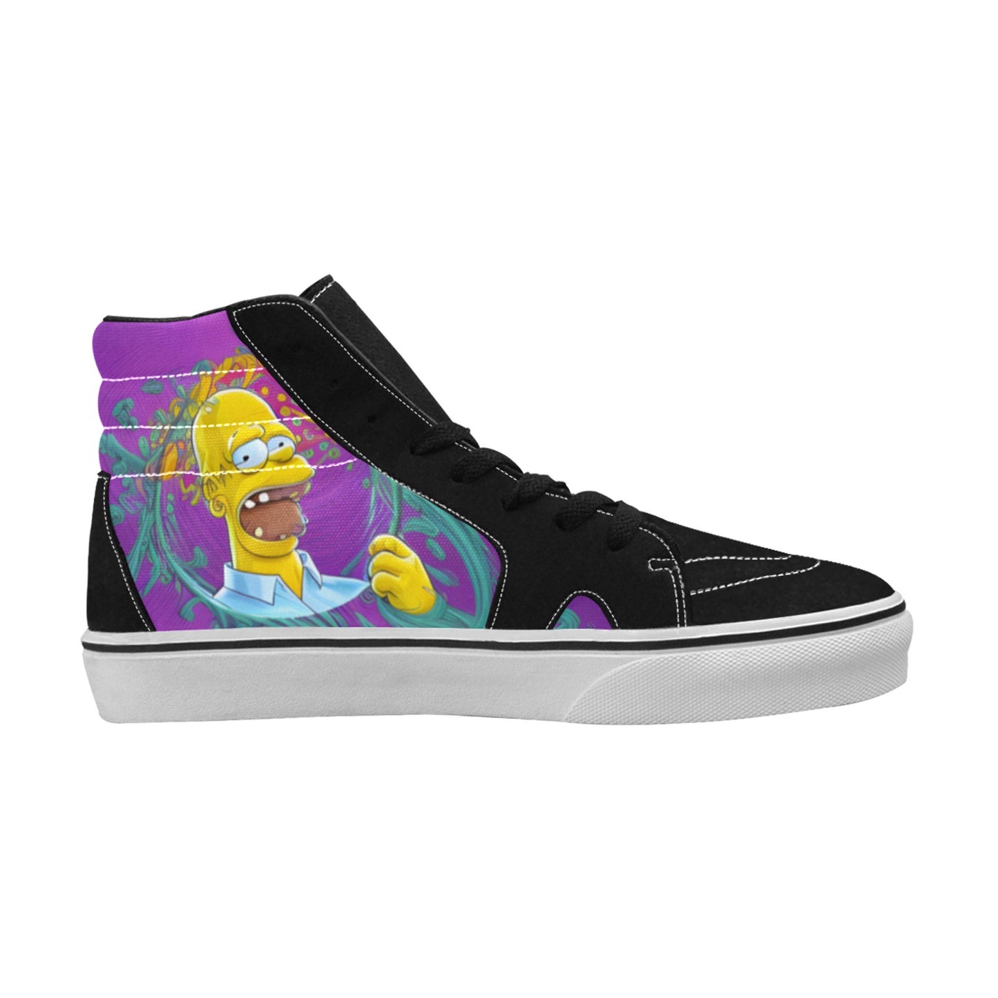 MEN'S Homie Trippy Character Art High Top Skateboarding Surreal Sneakers