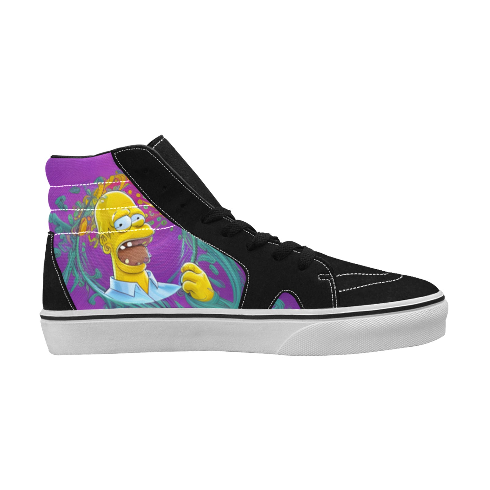 MEN'S Homie Trippy Character Art High Top Skateboarding Surreal Sneakers
