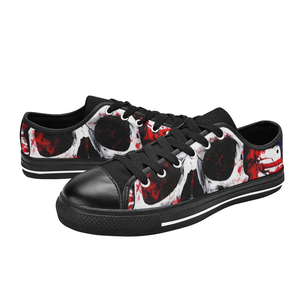 MEN'S Patriotic Splatter Canvas Dreamcore Custom Shoes