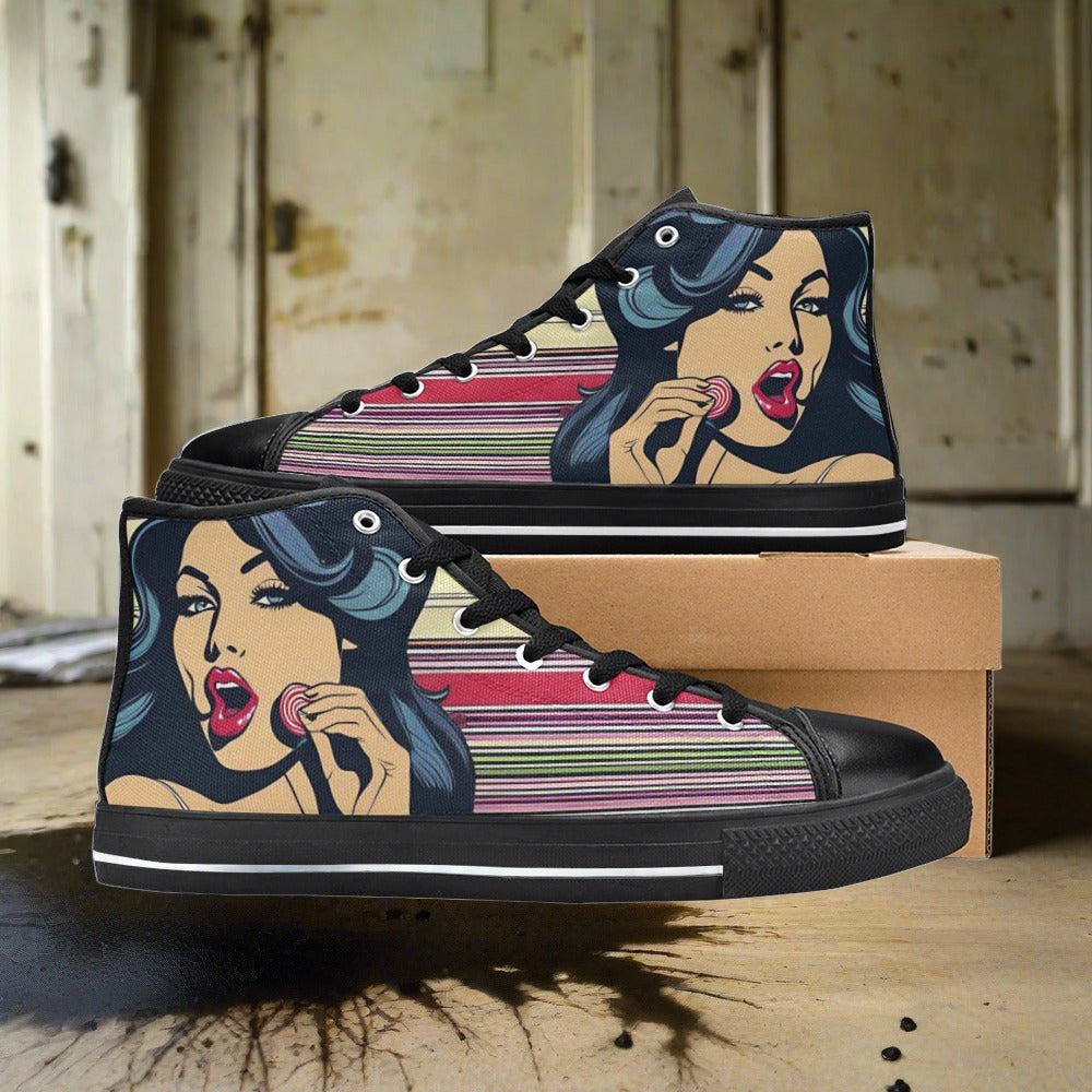 Chinese Dragon Red Gold Vivid WOMEN Bold Art - Freaky Shoes | Custom Art Sneakers