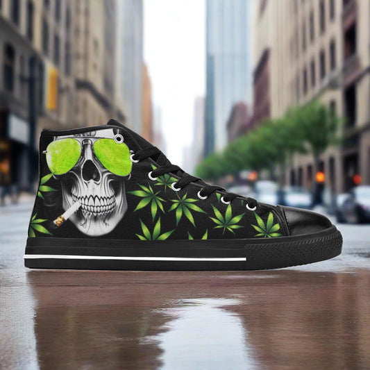 Monarch Earthy Brown Wearable MEN Bold Art - Freaky Shoes | Custom Art Sneakers