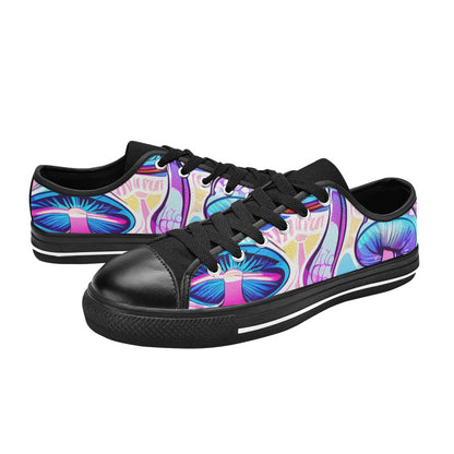 WOMEN'S Magic Mushrooms Art 4 Canvas Cottagecore Custom Shoes