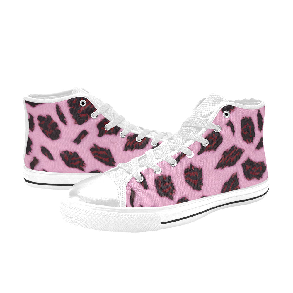 WOMEN'S Cc Animal Print High Top Canvas Dreamcore Custom Shoes