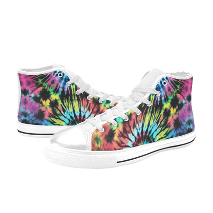 WOMEN'S Cc Tie Dye Art High Top Canvas Dreamcore Custom Sneakers