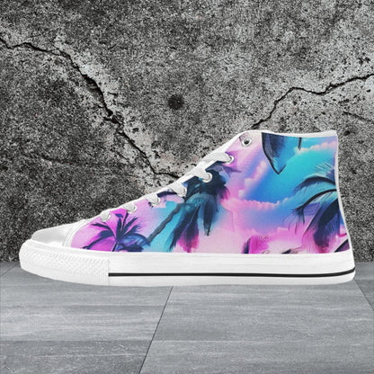 Herringbone Grey Black Pattern Bold Art - Freaky Shoes
