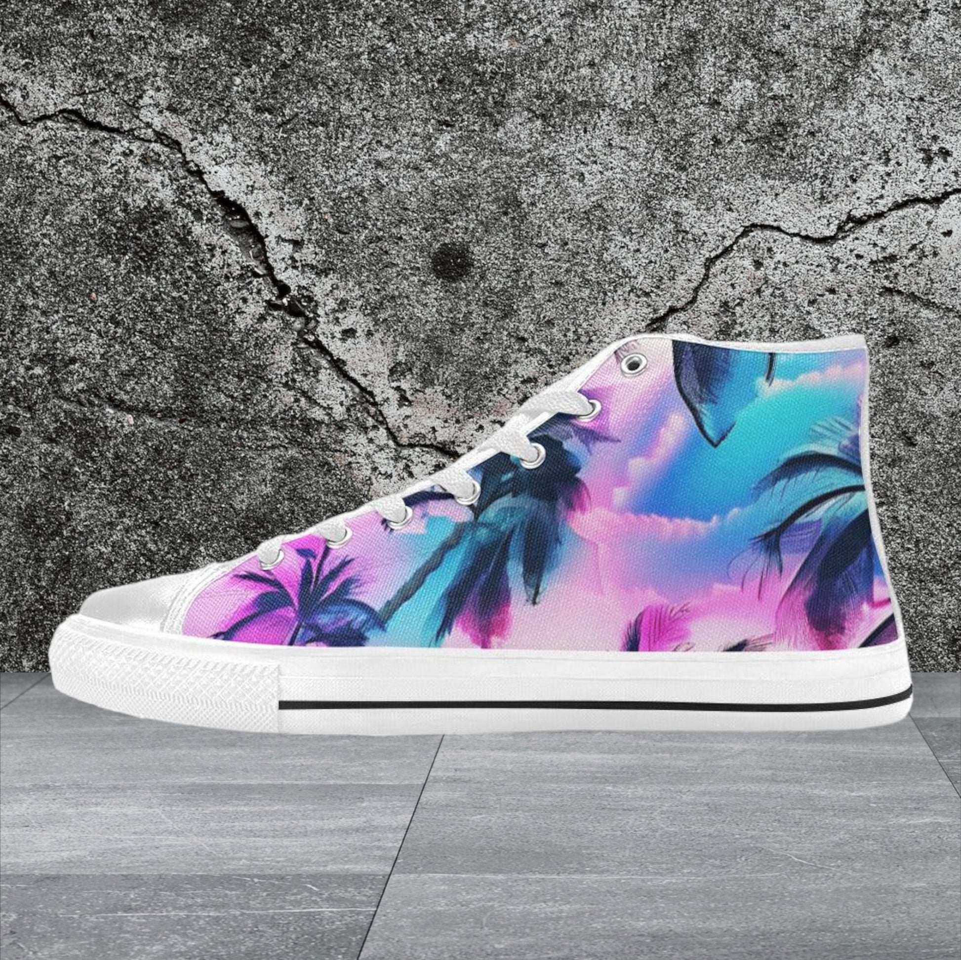 Dragon Vivid Multicolor Wearable MEN Bold Art - Freaky Shoes | Custom Art Sneakers