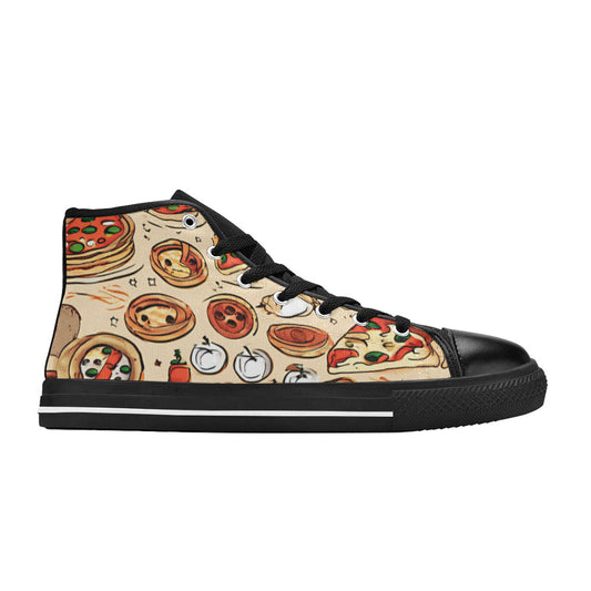 MEN'S Planet Pizza Art Men’S High Top Canvas Y2K Sneakers