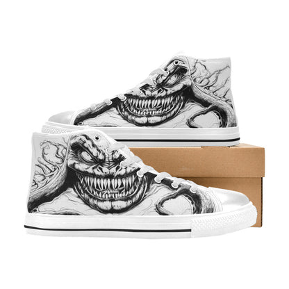 WOMEN'S Cc Super Human Grey High Top Canvas Aesthetic Shoes