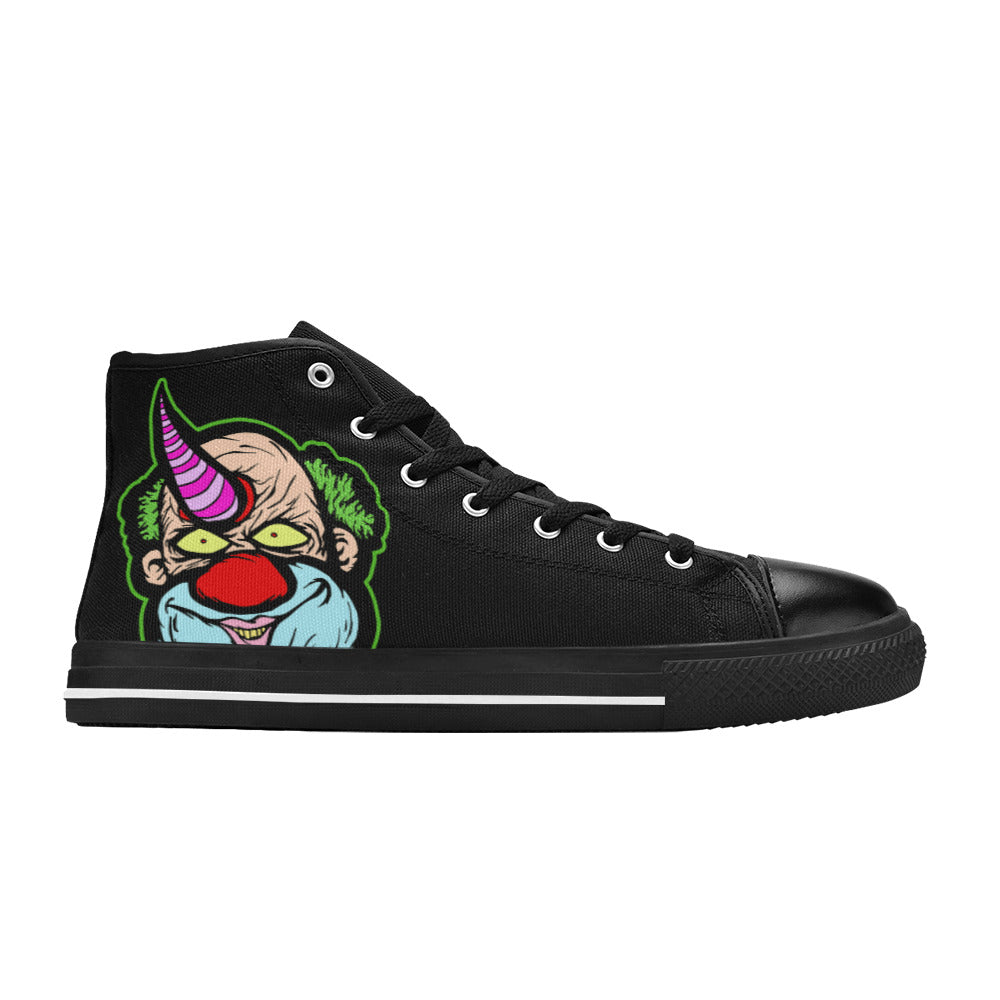 MEN'S Clown Men’S High Top Canvas Cottagecore Custom Shoes