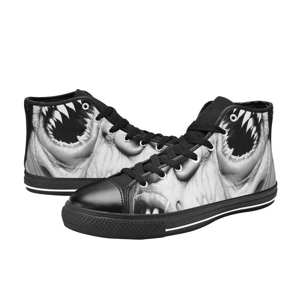 MEN'S Cc Twisted Faces 2 High Top Canvas Grunge Sneakers