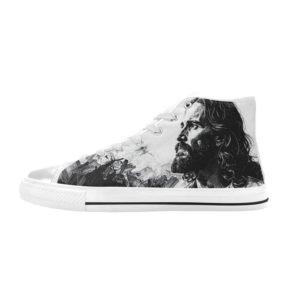 MEN'S Jesus2 Men’S High Top Canvas Vivid Custom Shoes