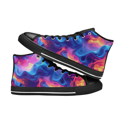 WOMEN'S Ethereal Camo Design 2 High Top Canvas Vivid Shoes