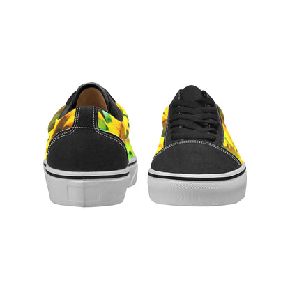 MEN'S Sunflowers Art Low Top Skateboarding Grunge Shoes