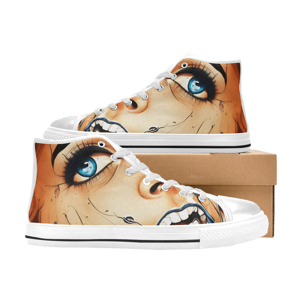 MEN'S Cc Retro Face 5 High Top Canvas Surreal Sneakers
