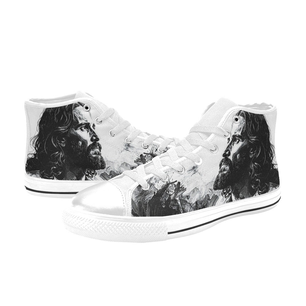 WOMEN'S Jesus2 High Top Canvas Vibrant Chaos Sneakers