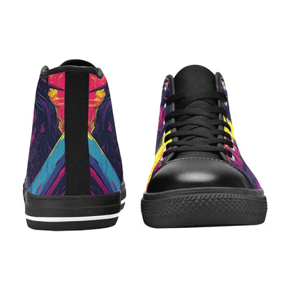 MEN'S Jesus_Ht_09 Men’S High Top Canvas Wallpaper Art Shoes