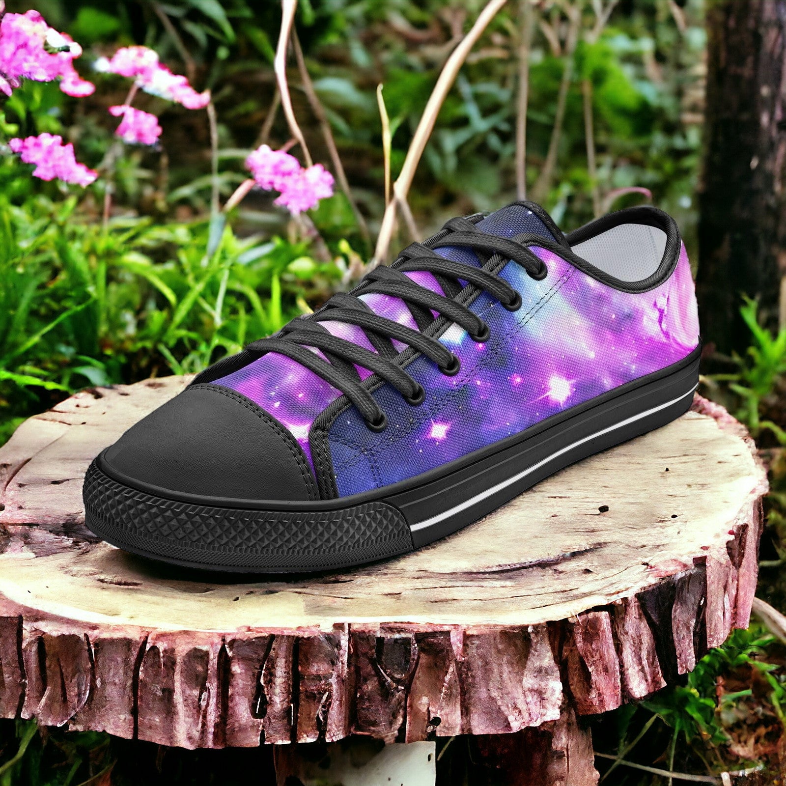 Jellyfish Crimson Black Dazzling Bold Art - Freaky Shoes | Custom Art Sneakers