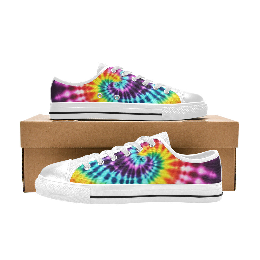 MEN'S Cc Tie Dye Art Canvas Vivid Shoes