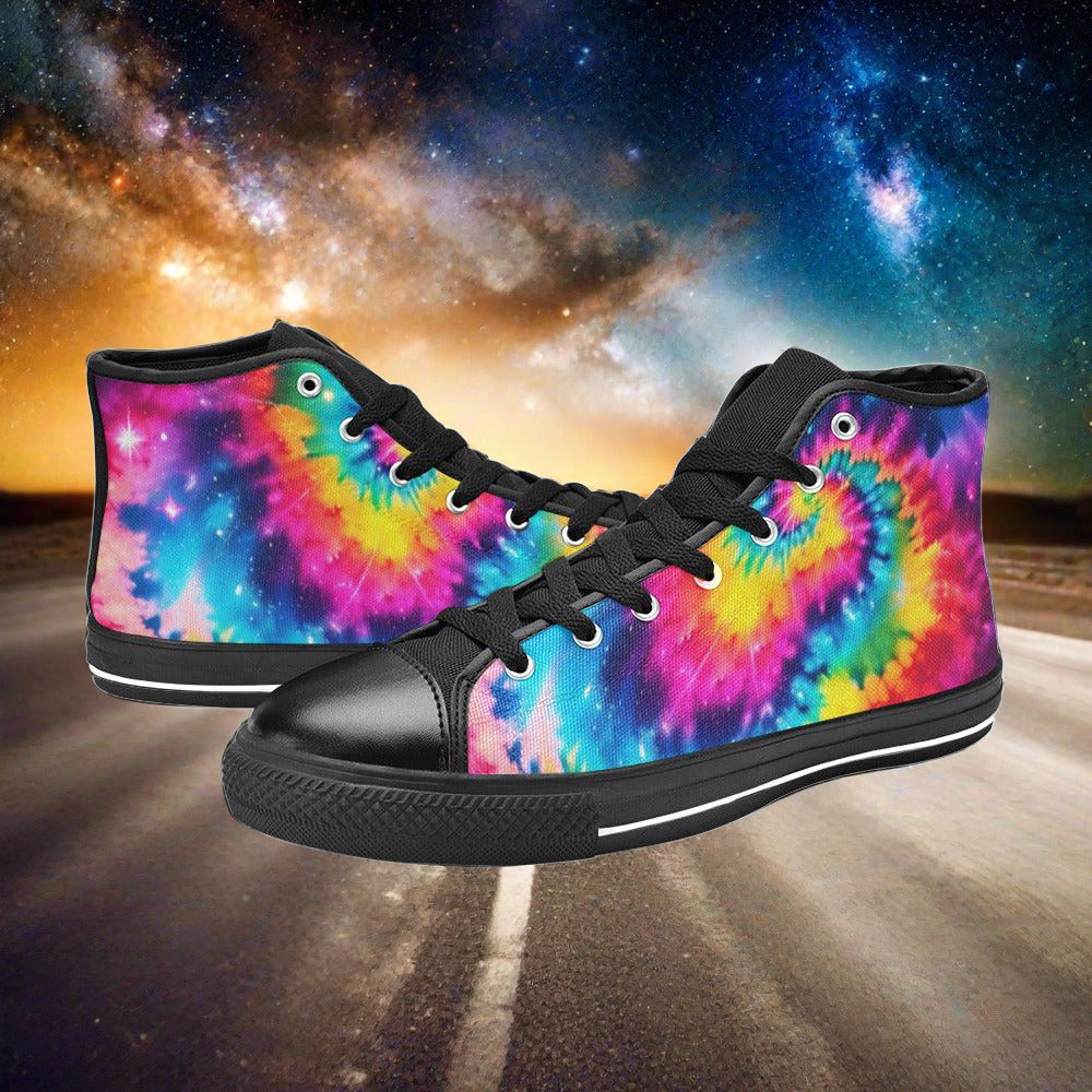 Aurora Borealis Vivid Multicolor Vivid WOMEN Bold Art - Freaky Shoes | Custom Art Sneakers