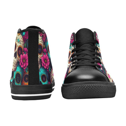 MEN'S Dia De Los Muertos High Top Canvas Dreamcore Sneakers