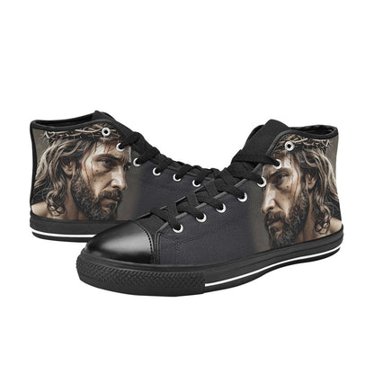 MEN'S Jesus_Ht_01 Men’S High Top Canvas Dreamcore Custom Sneakers