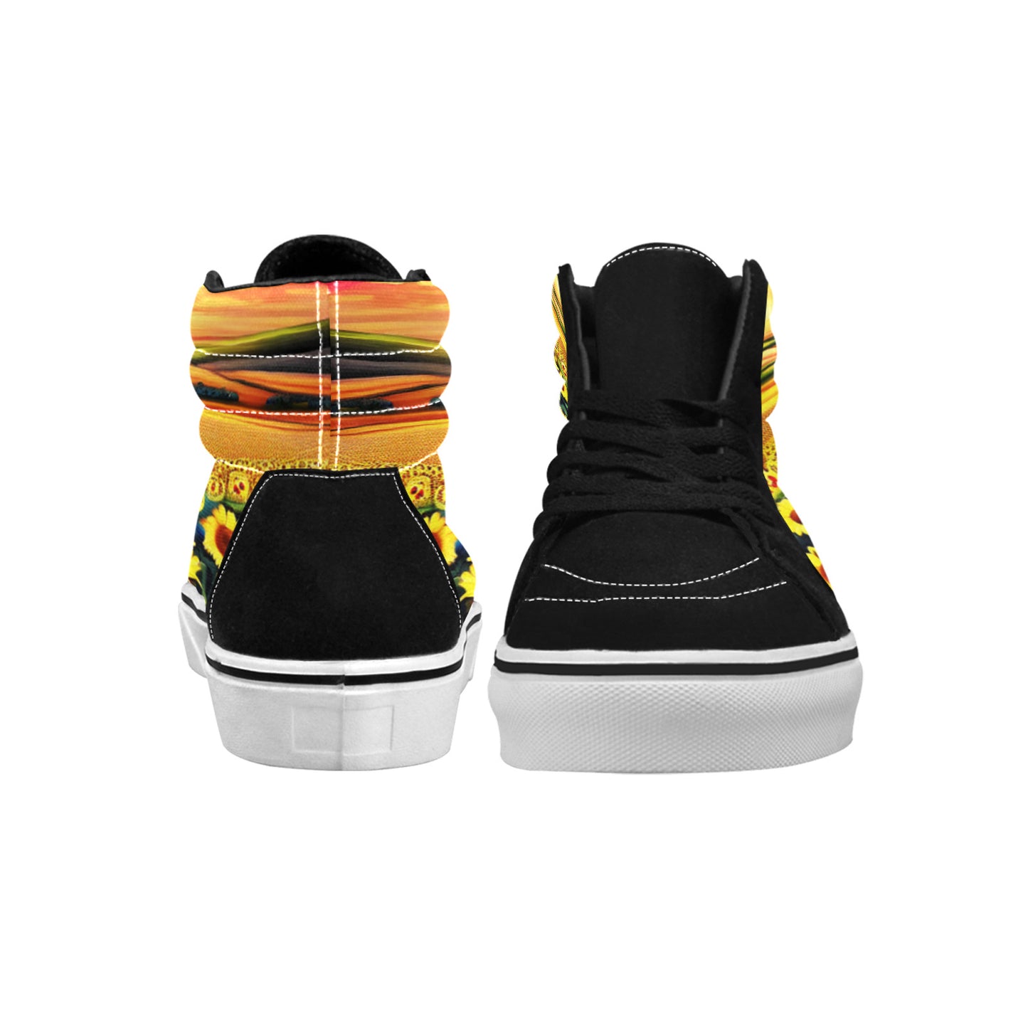 MEN'S Sunflowers Art 5 High Top Skateboarding Dreamcore Custom Sneakers