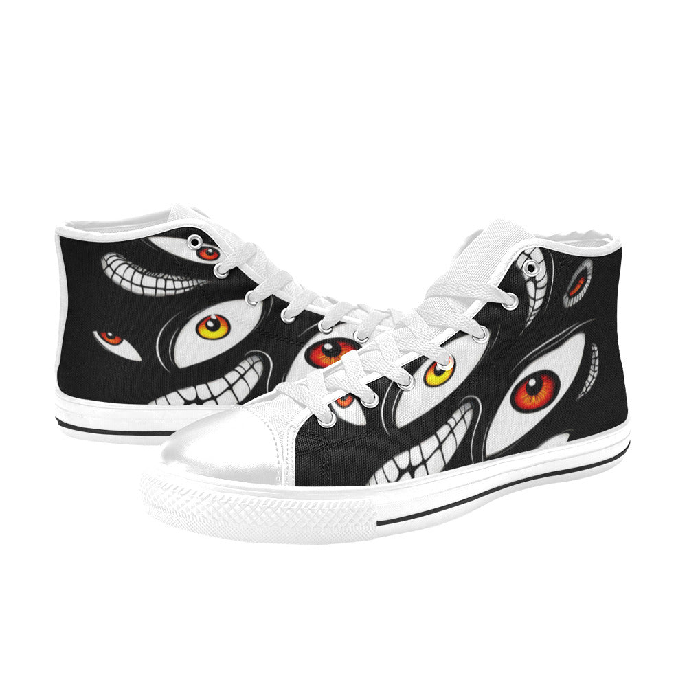 MEN'S Teeth Eyes Men’S High Top Canvas Cottagecore Shoes
