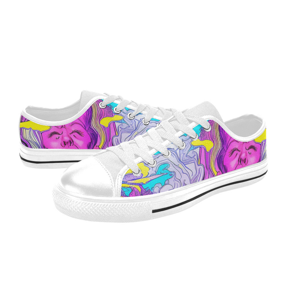 MEN'S Trip Art Canvas Neon Fantasy Shoes