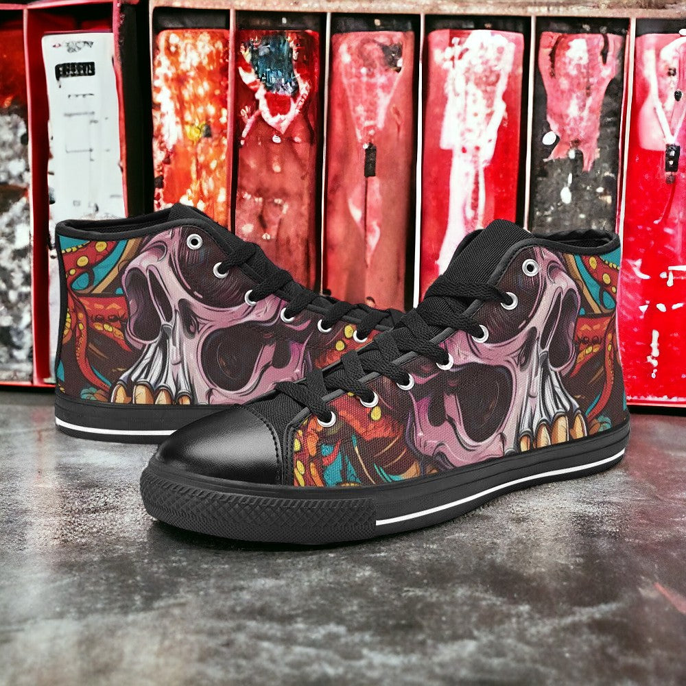 Koi Red Gold Vivid WOMEN Bold Art - Freaky Shoes | Custom Art Sneakers