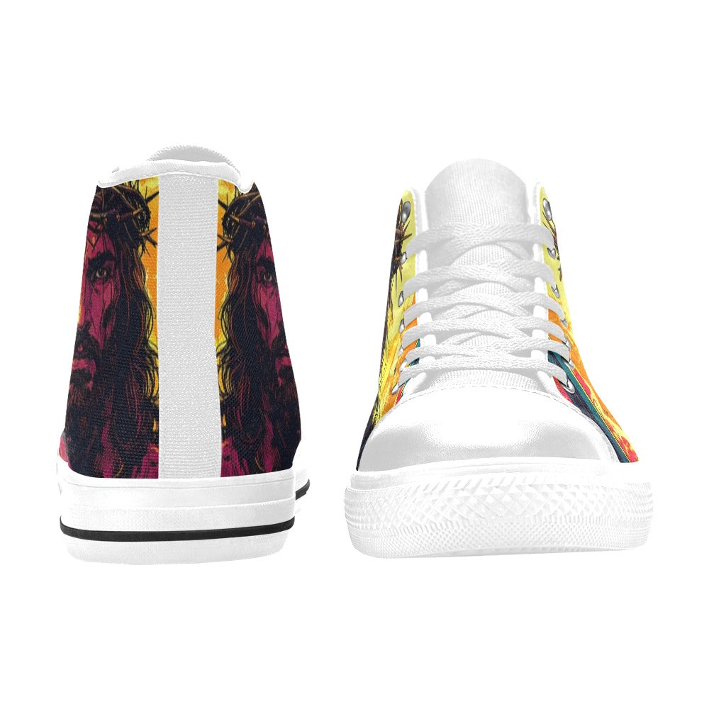 WOMEN'S Jesus_Ht_12 High Top Canvas Aesthetic Custom Shoes