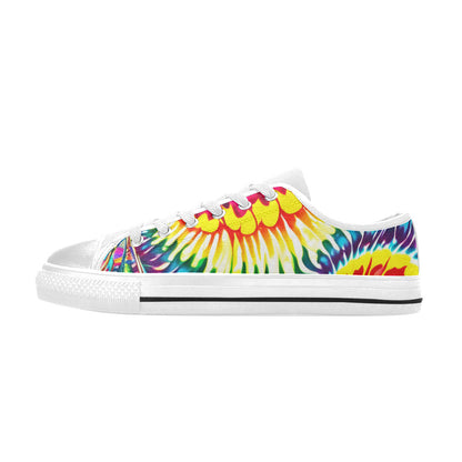 WOMEN'S Tie Dye Twist Canvas Dreamcore Custom Sneakers